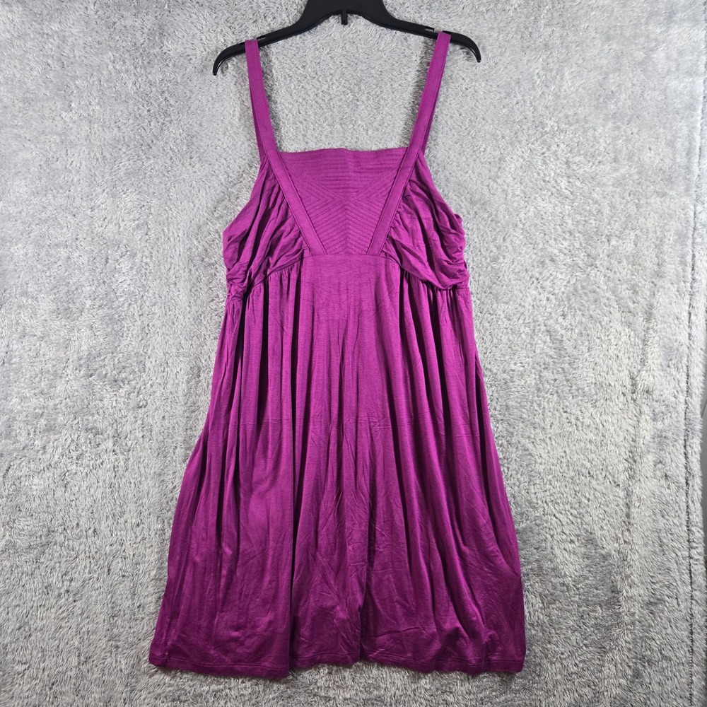 Apt. 9 Hollyhock Purple Sleeveless Knit Empire Waist Dress FNN22986 XL NWT
